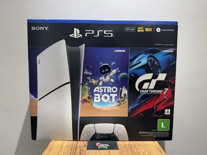 Console PlayStation 5 Slim Mídia Digital+Gran Turismo 7+Astro Bot -Novo - Pronta Entrega!!