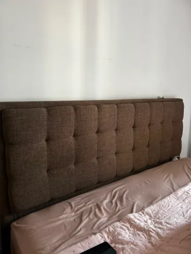 Cabeceira cama king size estofada em linho