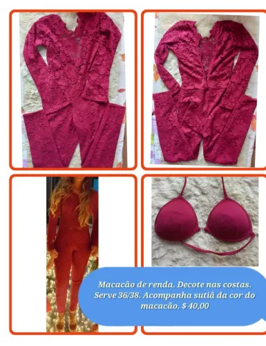 Macacão de renda
