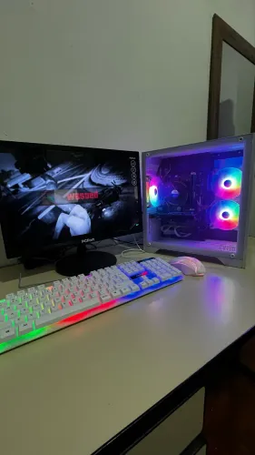 PC Gamer Completo i7 16GB RX 550 SSD+1TB Gabinete Novo + Monitor Novo