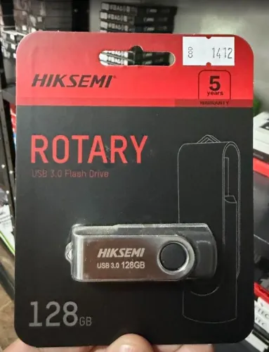 PEN DRIVE 128GB, HIKSEMI ROTARY M200S, USB 3.0 - PRETO