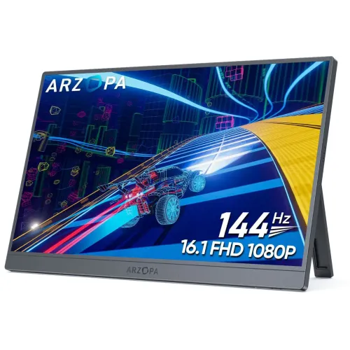 ? MONITOR PORTÁTIL GAMER ARZOPA 16.1? FHD 1080P 144Hz - LEVE SUA GAMEPLAY 