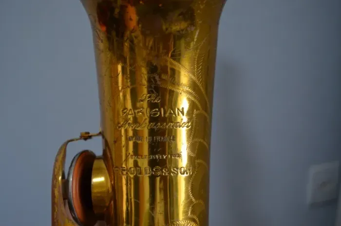 Sax Alto Francês The Parisian Ambassador" - Edição F.E. Olds & Son ((( Raridade )))