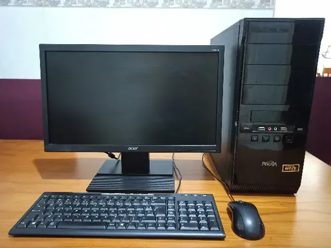 PC Pauta Work Ryzen 3 2200G + SSD 224GB + Monitor Acer + Teclado e Mouse