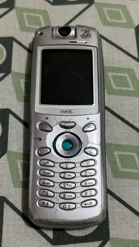 Celular NEC e313 3G Vintage Raridade Colecionador - Prata
