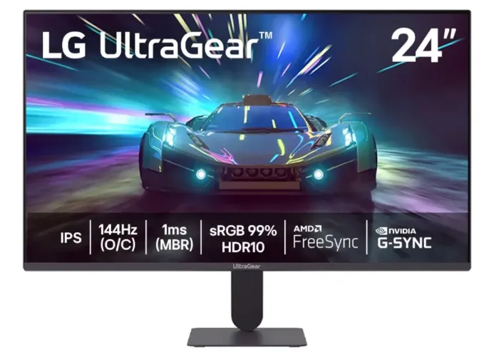 Monitor LG UltraGear? 24G411A-B 24",FHD, 144Hz, 1ms (MBR), NVIDIA G-SYNC,HDR10