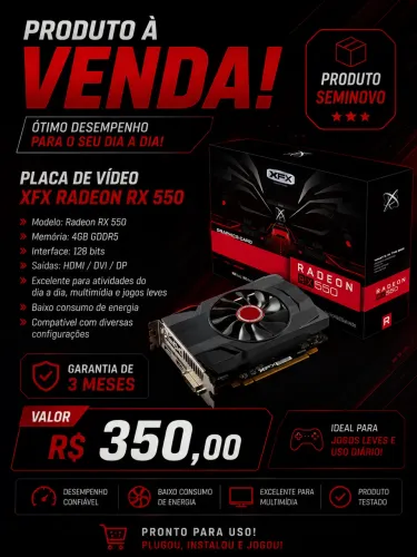RX 550 barato