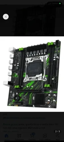 Kit placa mãe X99 machinist processador Xeon 2670 V3 e cooler