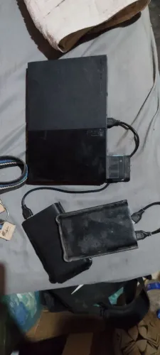 PS2 com 4 controle
