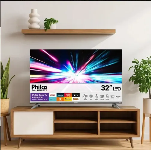 Tv lacrada Philco 32 polegadas RoKu