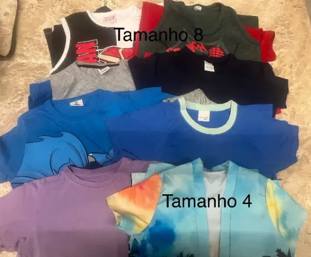 Vendo lote roupas menino, TAM 6-8
