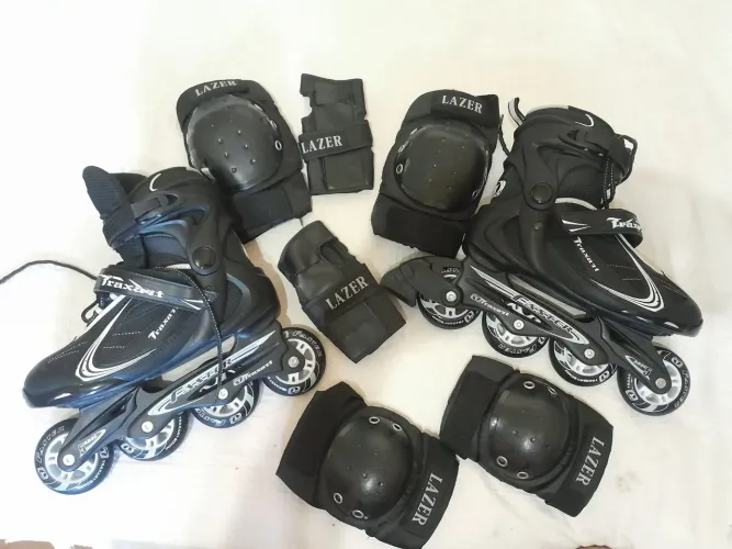 Patins TRAXART e Equipamento de Segurança usado uma única vez