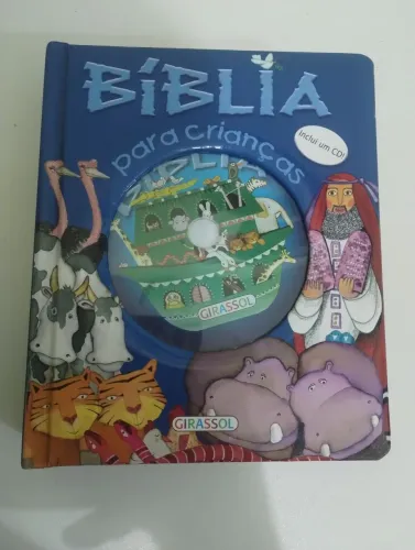 Bíblia Sagrada Para crianças, 20 páginas, inclui CD. Editora Girassol 