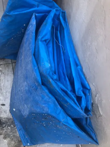 Lona Plástica Azul Usada - Vendo Barato