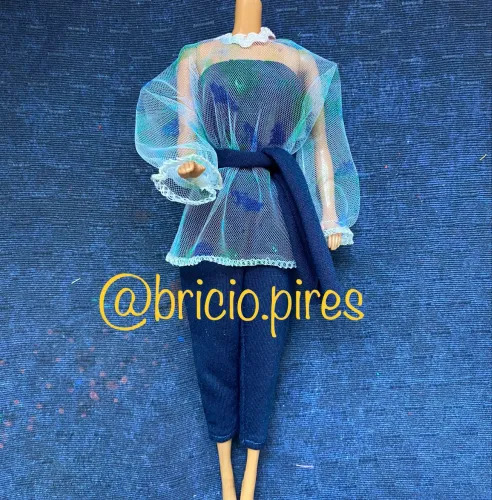 Roupinha para boneca Barbie estrela