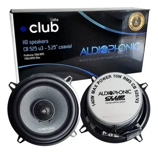 Auto falante Coaxial Audiphonic Club 5.25Pol