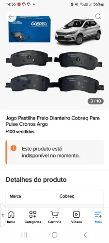 Pastilha de freio