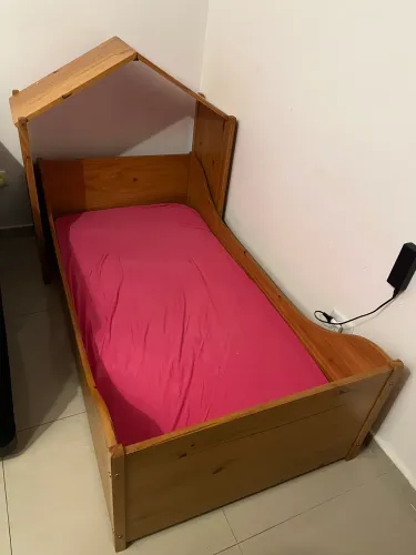 Cama infantil madeira maciça tok stok