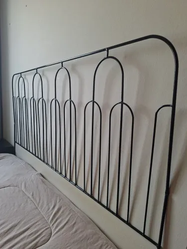 Cabeceira de ferro aramado - Cama casal