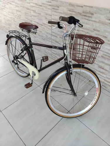 Bicicleta Retrô italiana Novello com marcha excelente