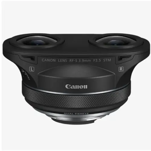 Lente Canon RF-s 3.9MM F/3.5 STM Dual Fisheye - Nova na caixa!