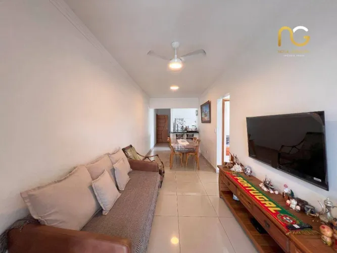 Apartamento com 2 dormitórios à venda, 86 m² por R$ 600.000,00 - Canto do Forte - Praia Gr