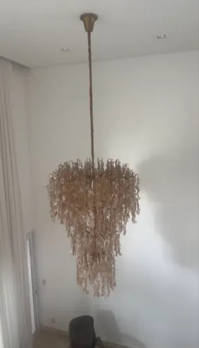 Lustre de Madri pérola 50 lâmpadas 