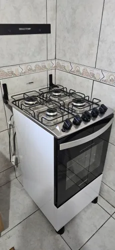 Fogão 4 Bocas Brastemp Branco BFO4NBB.
