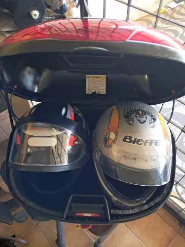 Promoção Baú para Moto 45litros para 2 capacetes