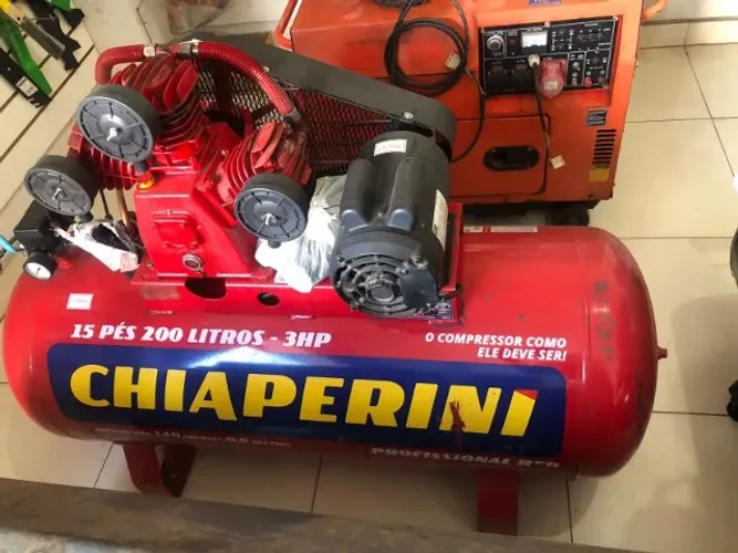 COMPRESSOR CHIAPERINI 200L - 3HP | OPORTUNIDADE 