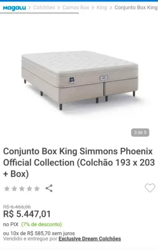 Cama box com colchão