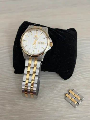 Orient 3 Estrelas Automático Original Bicolor + Caixa - Excelente Estado
