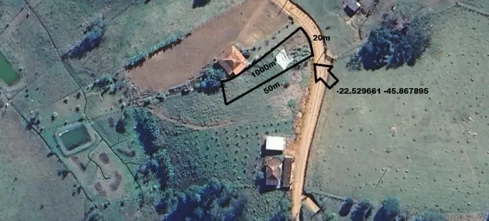 Chácara rural bairro Andorinhas Paraisópolis mg