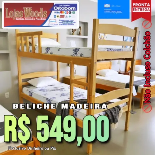 Beliche Cama Colchão Treliche Woods 