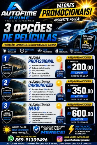 Película automotivo e residencial?