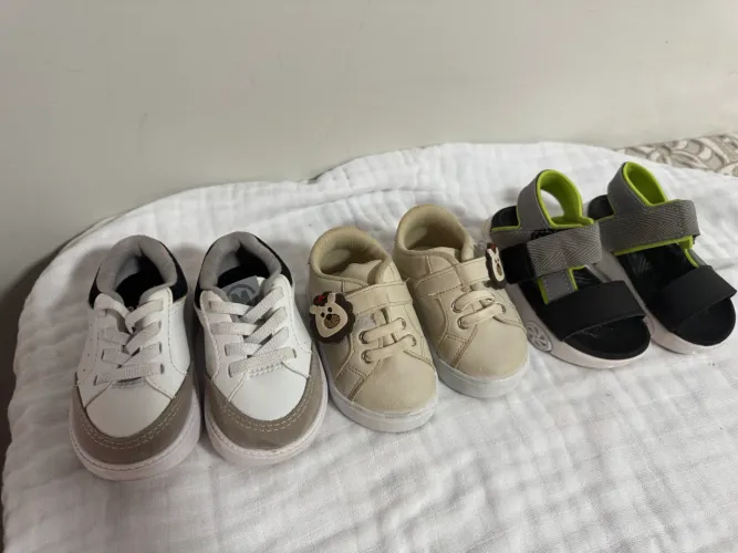Sapatos bebê numeração 17 á 21 