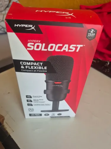HyperX Solocast HMIS1XXXBK/G Microfone USB (Preto)