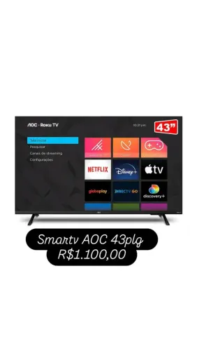 Smartv AOC 43plg 