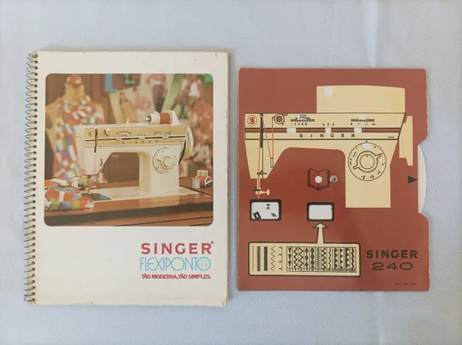Livro de instruções da máquina de costura Singer 