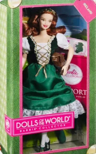 BARBIE COLLECTOR 2012 DOLLS OF THE WORLD PASSPORT OF IRELAND