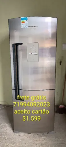Brastemp INOX INVERSE 409L TOP $1.599 frete grátis *23 aceito cartão