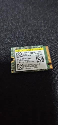 Memórias SSD NVMe ADATA 256GB