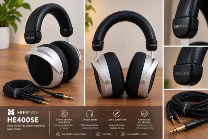 Fone de ouvido Hifiman He400SE semi-novo
