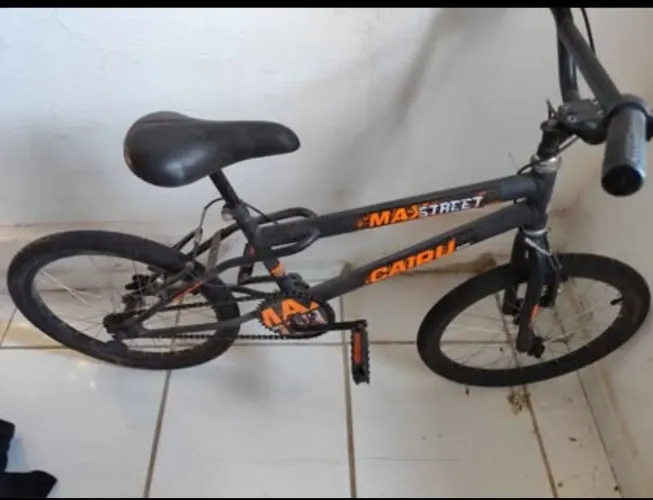 Bicicleta Infanto-juvenil Aro 20 Masc. Cairu Max Street (grafite/laranja)