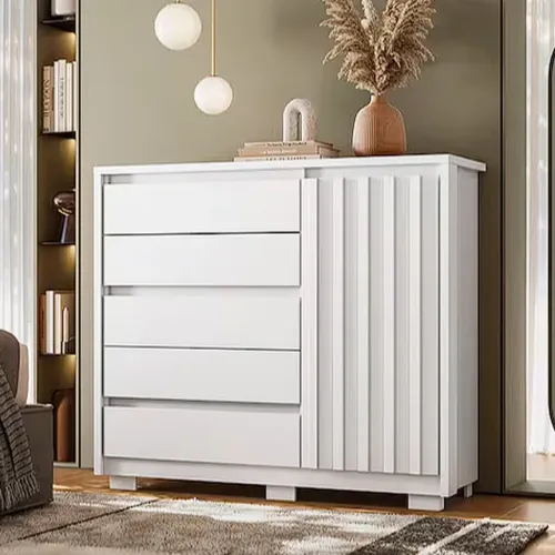 Cômoda Sapateira Duetto com 5 Gavetas e 1 Porta Albatroz