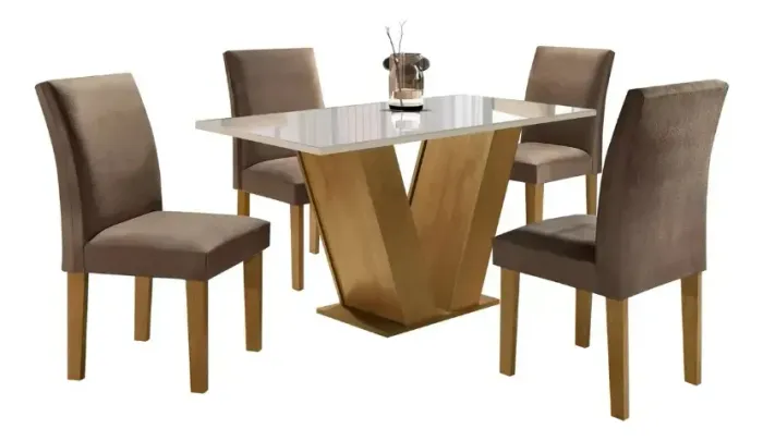Mesa de Jantar com 4 Cadeiras