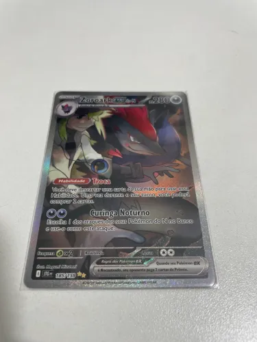 Carta Pokémon Zoroark do N , ilustração rara ex (perfeito estado).