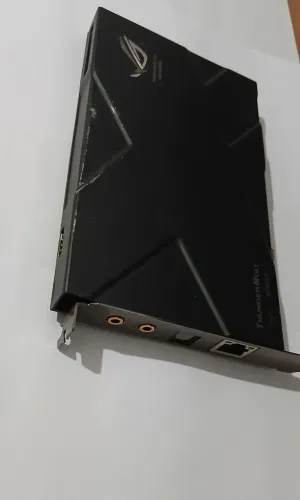 Placa de som pcie Asus Rog Thunderbolt Rampage lii Black Edition