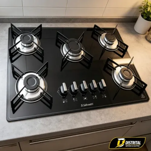 Fogão Cooktop 5 Bocas Semplice Safanelli Novo