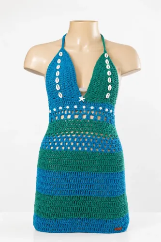 vestido de crochê